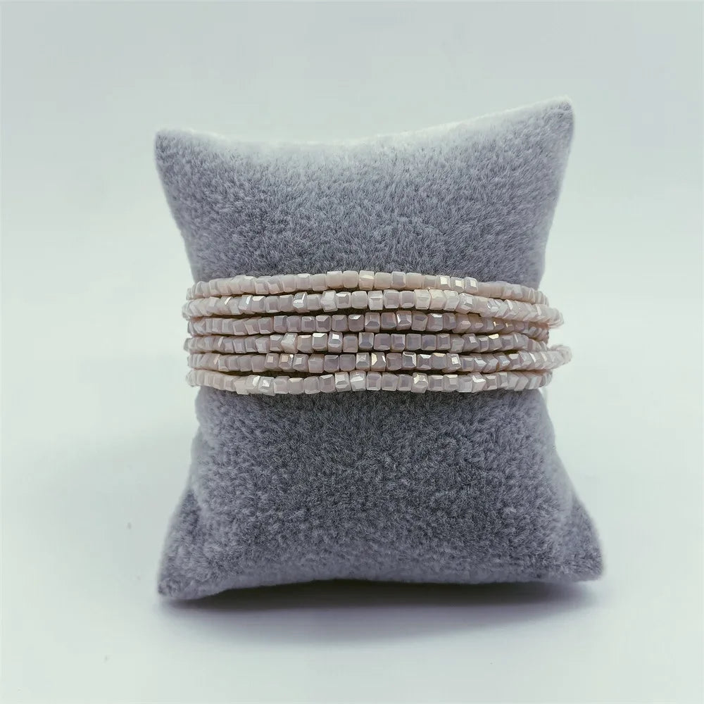 alcalia white luna layers bracelet 