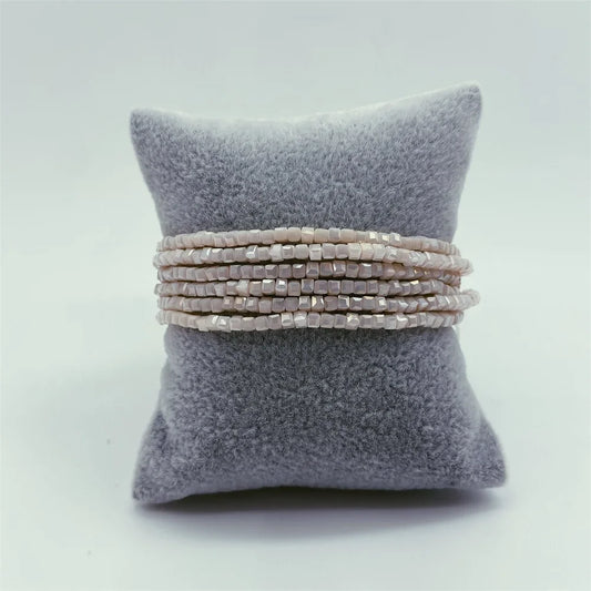 alcalia white luna layers bracelet 