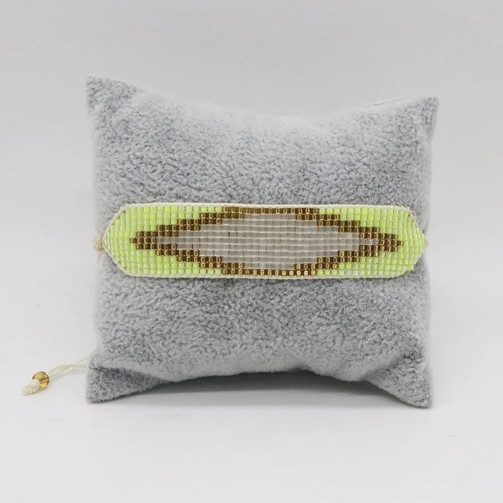 Boho Handmade Cuff Bracelet ALIYA Unique MIYUKI Fashion Woven Tassel Loom Pulseras Mujer Moda Girl Gifts for Women
