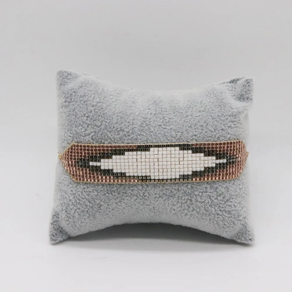 Boho Handmade Cuff Bracelet ALIYA Unique MIYUKI Fashion Woven Tassel Loom Pulseras Mujer Moda Girl Gifts for Women