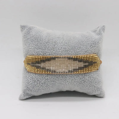 alcalia edge line bracelet gold 