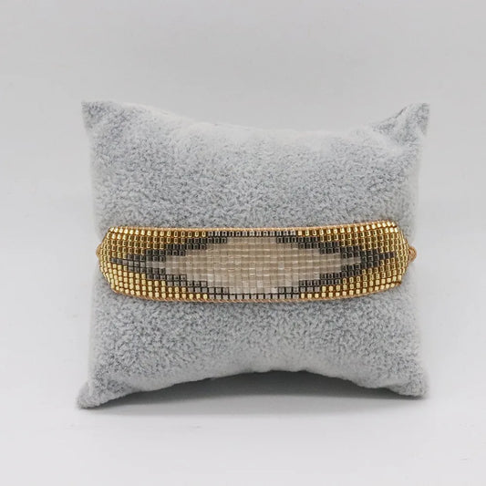 Boho Handmade Cuff Bracelet ALIYA Unique MIYUKI Fashion Woven Tassel Loom Pulseras Mujer Moda Girl Gifts for Women