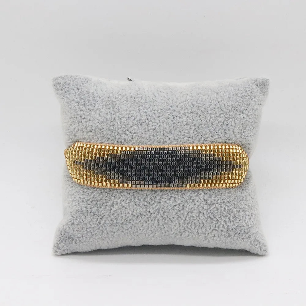 Boho Handmade Cuff Bracelet ALIYA Unique MIYUKI Fashion Woven Tassel Loom Pulseras Mujer Moda Girl Gifts for Women