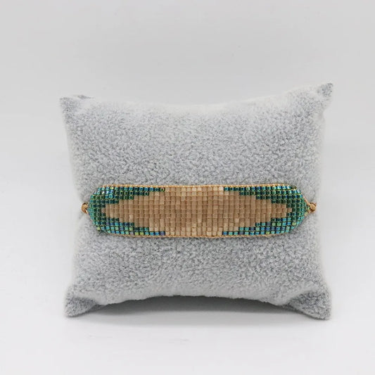 Boho Handmade Cuff Bracelet ALIYA Unique MIYUKI Fashion Woven Tassel Loom Pulseras Mujer Moda Girl Gifts for Women