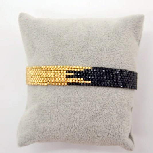 Beaded Bracelet Geometry Bohemia Arrow Pattern Creativity Hand Weaving Adjustable Female Simplicity Rice Bead Bracelet Set