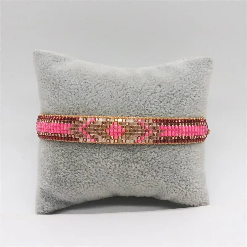 ALIYA New Arrive Miyuki Beaded Bracelet Fashion Shiny Rhinestone Jewelry High Quality Pulsera 2022 Bohemia Bracelets Wholesale